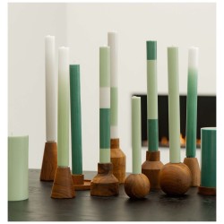 Bougeoir de table Originalhome - MCouleur:Bois