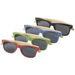 Lunettes de soleil Sun Ray en bambouCouleur:Citron vert