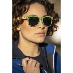 Lunettes de soleil Sun Ray en bambouCouleur:Citron vert