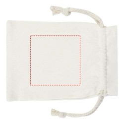 Corde à sauter Denise en bois dans une pochette en cotonCouleur:Blanc cassé / Bois