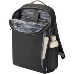 Sac à dos  Aqua pour ordinateur portable 15 pouces recyclé certifié GRS et résistant à l'eau.21 LCouleur:Noir