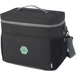 Sac isotherme Aqua de 22 L recyclé certifié GRS résistant à l'eau pour 20 canettesCouleur:Noir
