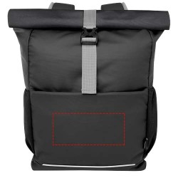 Sacoche de vélo Aqua de 20 L avec dessus enroulable 15" recyclée certifiée GRS résistante à l'eauCouleur:Noir