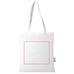 Sac shopping convention Zeus de 6 L non tissé recyclé certifié GRSCouleur:Blanc