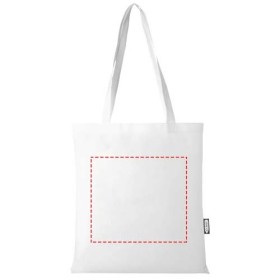 Sac shopping convention Zeus de 6 L non tissé recyclé certifié GRSCouleur:Blanc