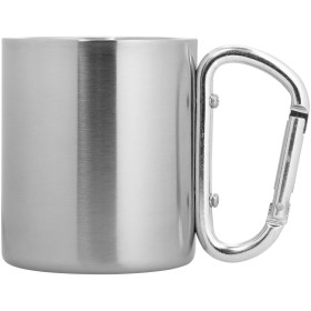 Mug isolant Alpes avec mousqueton 200mlCouleur:Argent