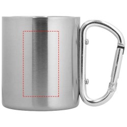 Mug isolant Alpes avec mousqueton 200mlCouleur:Argent