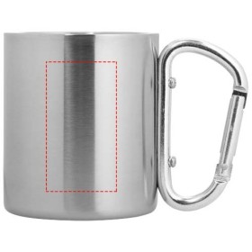 Mug isolant Alpes avec mousqueton 200mlCouleur:Argent