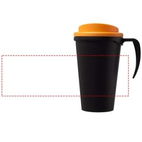 Mug isolant Americano® grande 350mlCouleur:Noir / Orange