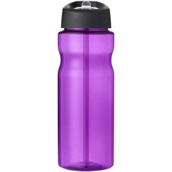 Bouteille de sport H2O Active® Base 650ml avec couvercle à goulotCouleur:Violet / Noir