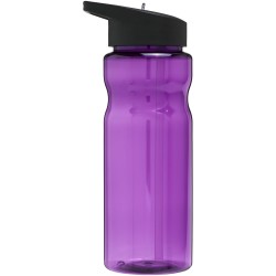 Bouteille de sport H2O Active® Base 650ml avec couvercle à goulotCouleur:Violet / Noir