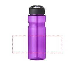 Bouteille de sport H2O Active® Base 650ml avec couvercle à goulotCouleur:Violet / Noir