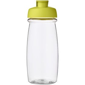 Bouteille de sport H2O Active® Pulse 600ml avec couvercle à clapetCouleur:Translucide / Citron vert