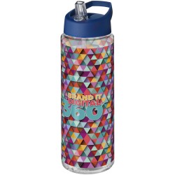 Bouteille de sport H2O Active® Vibe 850ml  couvercle bec verseurCouleur:Translucide / Bleu