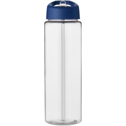 Bouteille de sport H2O Active® Vibe 850ml  couvercle bec verseurCouleur:Translucide / Bleu
