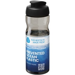 Bouteille de sport H2O Active® Eco Base 650ml avec couvercle à basculeCouleur:Charbon / Noir
