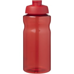 Bouteille de sport H2O Active® Eco Big Base de 1 litre à couvercle rabattableCouleur:Rouge / Rouge