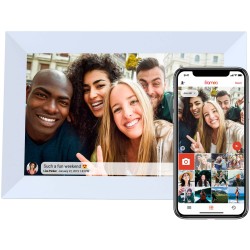 Cadre photo numérique 10" Prixton Prado Frameo avec Wi-FiCouleur:Blanc