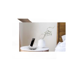 Enceinte Bluetooth® 4-en-1 Prixton de 10 W avec lumière LED et station de charge sans filCouleur:Blanc