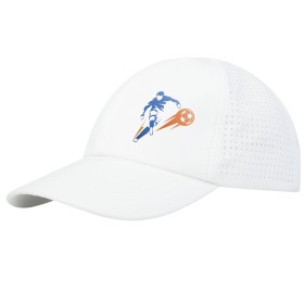 Casquette 6 panneaux Mica GRS recyclée ajustéeCouleur:Blanc