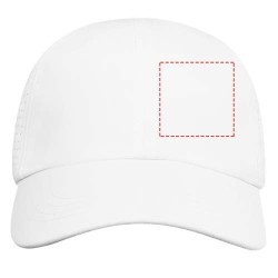 Casquette 6 panneaux Mica GRS recyclée ajustéeCouleur:Blanc