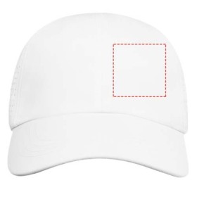 Casquette 6 panneaux Mica GRS recyclée ajustéeCouleur:Blanc