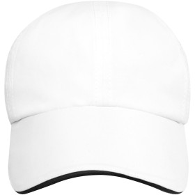 Casquette sandwich 6 panneaux Morion GRS recyclée ajustableCouleur:Blanc