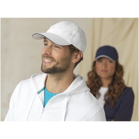 Casquette sandwich 6 panneaux Morion GRS recyclée ajustableCouleur:Blanc
