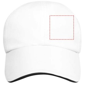Casquette sandwich 6 panneaux Morion GRS recyclée ajustableCouleur:Blanc