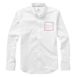 Chemise oxford manches longues homme ManitobaCouleur:Blanc