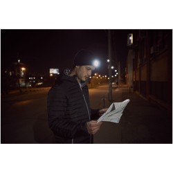 Mighty LED bonnet en tricotCouleur:Noir