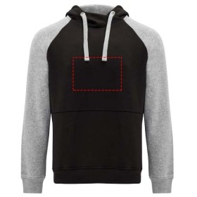 Sweat à capuche Badet bicolore pour enfantCouleur:Noir / Gris