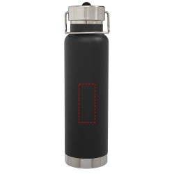 Bouteille isotherme de sport Thor de 750 ml avec isolation par le vide et couche de cuivreCouleur:Noir