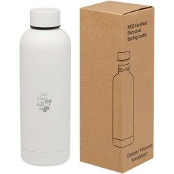 Bouteille isotherme avec isolation par le vide et couche de cuivre Spring de 500 ml certifiée RCSCouleur:Blanc