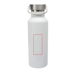 Bouteille d’eau Thor de 500 ml en acier inoxydable certifié RCSCouleur:Blanc