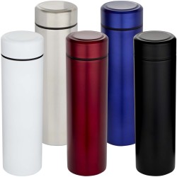 Gourde Taylor en acier inoxydable à double paroi de 450 ml avec filtre à théCouleur:Noir