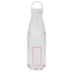 Bouteille d’eau Bergen de 800 ml en plastique recycléCouleur:Translucide