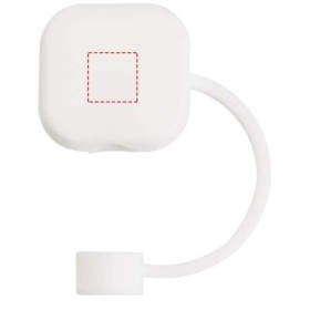 Capuchon pour paille Sip en siliconeCouleur:Blanc