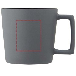 Tasse Cali de 370 ml en céramique avec finition mateCouleur:Noir / Gris Mat