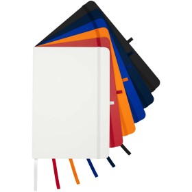 Carnet A5 Teak ligné recyclé à couverture rigideCouleur:Blanc