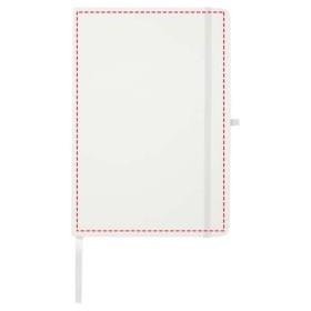 Carnet A5 Teak ligné recyclé à couverture rigideCouleur:Blanc