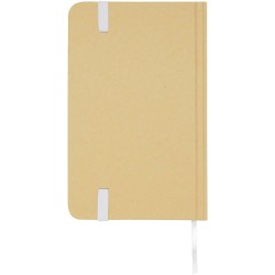 Carnet A6 Reed uni recyclé à couverture rigideCouleur:Blanc
