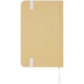 Carnet A6 Reed uni recyclé à couverture rigideCouleur:Blanc