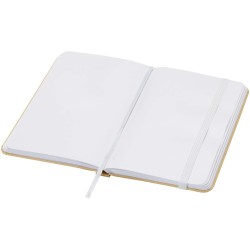Carnet A6 Reed uni recyclé à couverture rigideCouleur:Blanc