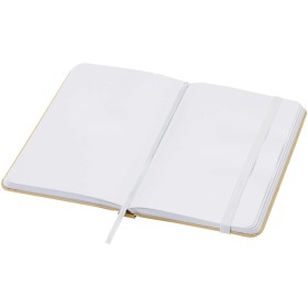 Carnet A6 Reed uni recyclé à couverture rigideCouleur:Blanc