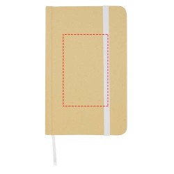 Carnet A6 Reed uni recyclé à couverture rigideCouleur:Blanc