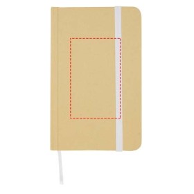 Carnet A6 Reed uni recyclé à couverture rigideCouleur:Blanc