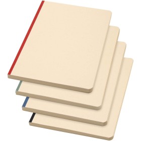 Carnet A5 Liliana à couverture souple en canne à sucre et RPETCouleur:Brique