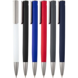 Stylo bille Ziguur en aluminium recycléCouleur:Blanc