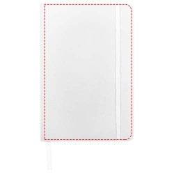 Carnet de notes A5 Spectrum à couverture rigideCouleur:Blanc